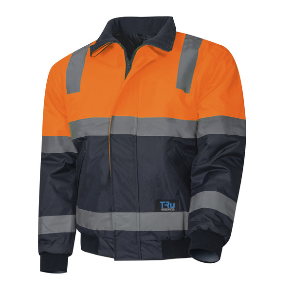 Tru Workwear Hi Vis 2 Tone Pilot Jacket c/w Reflective Tape TJ2946T4 ...