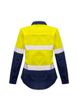Syzmik Womens Rugged Cooling Taped Hi Vis Spliced Shirt ZW720