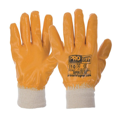 Pro Choice Super Lite 3/4 Dipped Nitrile Orange Gloves NBRFBY
