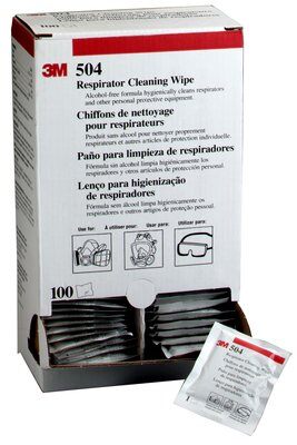 3M™ Respirator Cleaning Wipes 504 (Box 100)